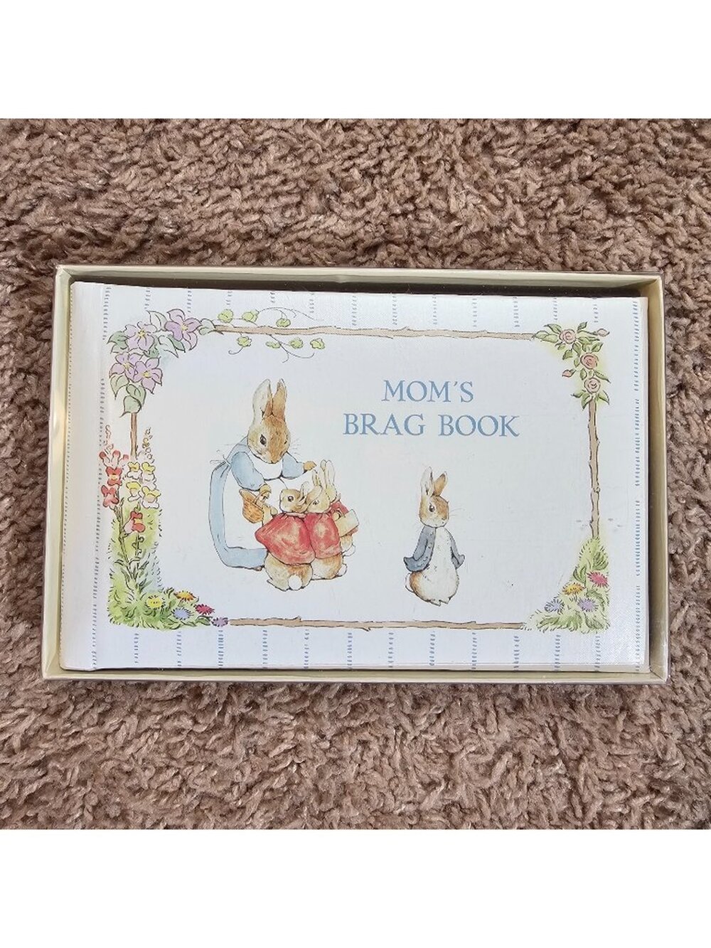 Vintage Beatrix Potter Moms Brag Book Photo Album Peter Rabbit 1990 New in Box